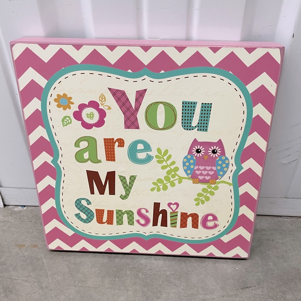 Hobby Lobby “You Are My Sunshine” wooden painting